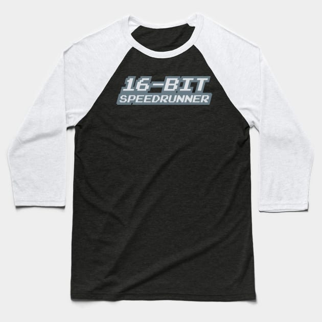 16-Bit Speedrunner Baseball T-Shirt by PCB1981